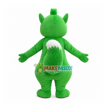 Delighted Green Adult Squirrel Mascot Costume Delighted Green Adult Squirrel Mascot Costume