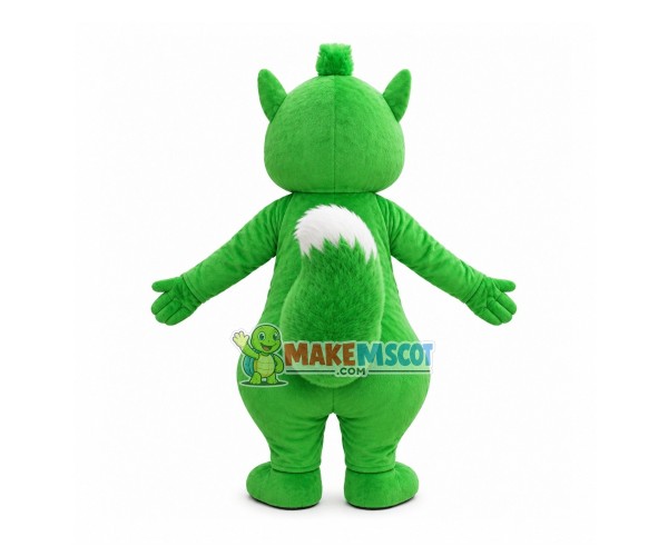 Delighted Green Adult Squirrel Mascot Costume