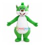 Delighted Green Adult Squirrel Mascot Costume