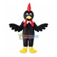 Standing All Black Chicken Mascot Costume Standing All Black Chicken Mascot Costume