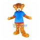 Bear In The Blue Shirt Mascot Costume Bear In The Blue Shirt Mascot Costume