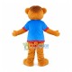 Bear In The Blue Shirt Mascot Costume Bear In The Blue Shirt Mascot Costume