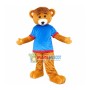 Bear In The Blue Shirt Mascot Costume