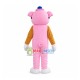 Pig With Black Frame Glasses Mascot Costume Pig With Black Frame Glasses Mascot Costume