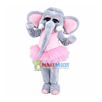 Graceful Ballet Elephant Mascot Costume Graceful Ballet Elephant Mascot Costume