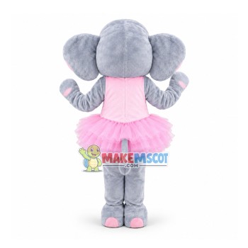Graceful Ballet Elephant Mascot Costume Graceful Ballet Elephant Mascot Costume