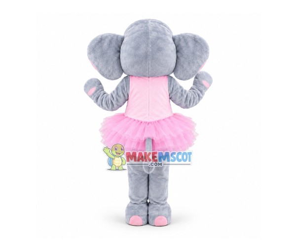 Graceful Ballet Elephant Mascot Costume Graceful Ballet Elephant Mascot Costume