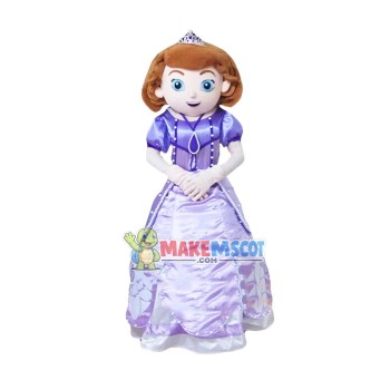 Sofia The First Cartoon Mascot Costume Sofia The First Cartoon Mascot Costume
