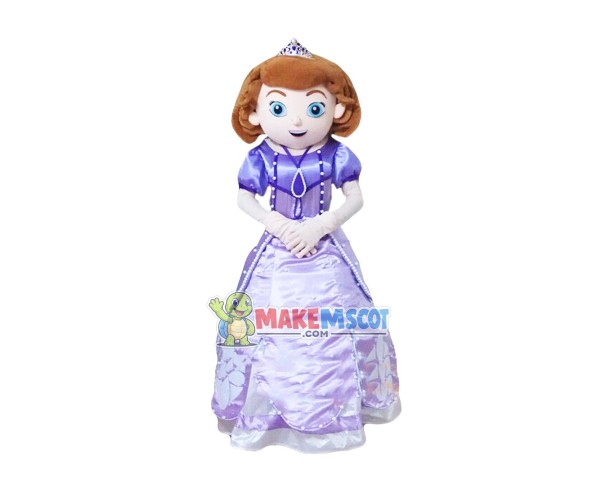 Sofia The First Cartoon Mascot Costume Sofia The First Cartoon Mascot Costume