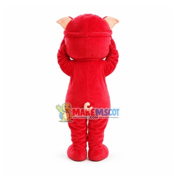Optimistic Pigman Cartoon Mascot Costume Optimistic Pigman Cartoon Mascot Costume