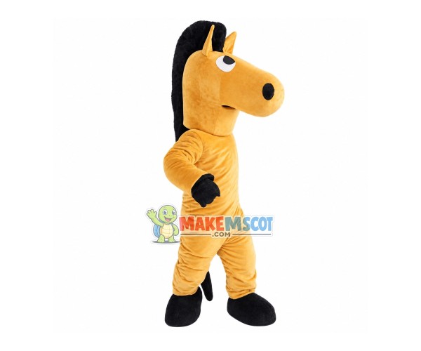 Rolling Eyes Brown Horse Mascot Costume Rolling Eyes Brown Horse Mascot Costume