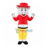 White Pig In The Short Top Mascot Costume