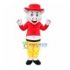 White Pig In The Short Top Mascot Costume White Pig In The Short Top Mascot Costume