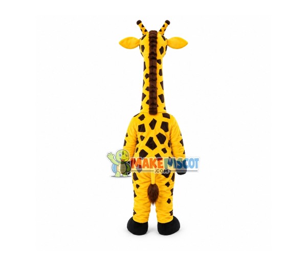 Blankly Chewing Giraffe Mascot Costume Blankly Chewing Giraffe Mascot Costume