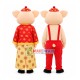 New Year Festive Pig Mascot Costume New Year Festive Pig Mascot Costume