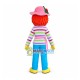 Curly Woman With Striped Top Mascot Costume Curly Woman With Striped Top Mascot Costume