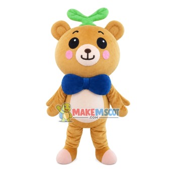 Wedding Bow Tie Bear Mascot Costume Wedding Bow Tie Bear Mascot Costume