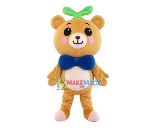 Wedding Bow Tie Bear Mascot Costume Wedding Bow Tie Bear Mascot Costume