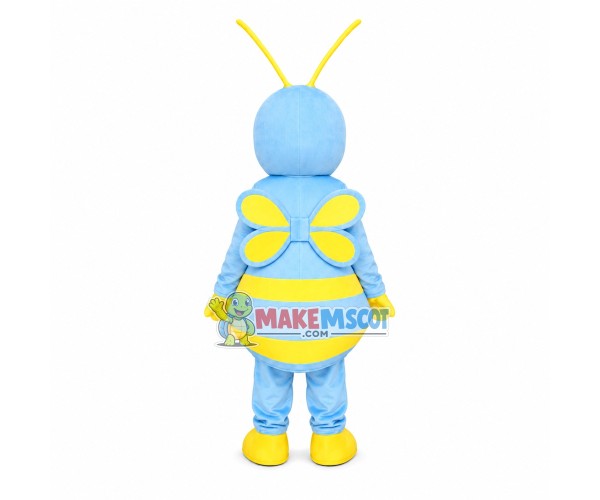 Light Blue Lifesome Bee Mascot Costume Light Blue Lifesome Bee Mascot Costume