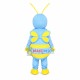 Light Blue Lifesome Bee Mascot Costume Light Blue Lifesome Bee Mascot Costume