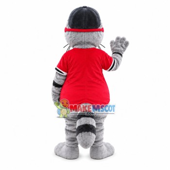 Mole In The Red Blindfold Mascot Costume Mole In The Red Blindfold Mascot Costume