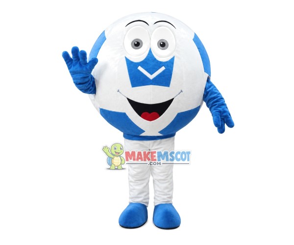 Blue Football Adult Size Mascot Costume