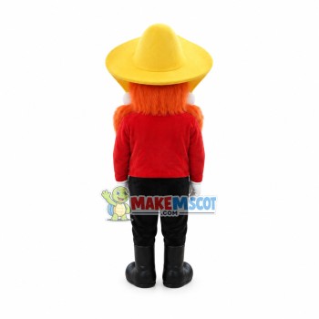 Full Face Of Orange Fur Doll Mascot Costume Full Face Of Orange Fur Doll Mascot Costume