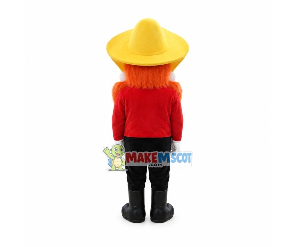 Full Face Of Orange Fur Doll Mascot Costume Full Face Of Orange Fur Doll Mascot Costume