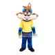 Glad Long Face Chipmunk Mascot Costume