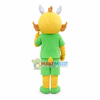 Blue Shiny Eyes Dragon Cartoon Mascot Costume Blue Shiny Eyes Dragon Cartoon Mascot Costume
