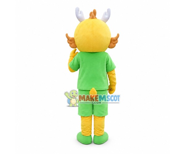 Blue Shiny Eyes Dragon Cartoon Mascot Costume Blue Shiny Eyes Dragon Cartoon Mascot Costume