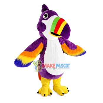 Quiet Rainbow-billed Parrot Mascot Costume Quiet Rainbow-billed Parrot Mascot Costume