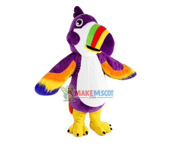 Quiet Rainbow-billed Parrot Mascot Costume