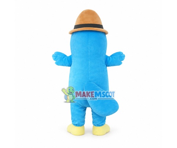 Perry The Platypus Cartoon Mascot Costume Perry The Platypus Cartoon Mascot Costume