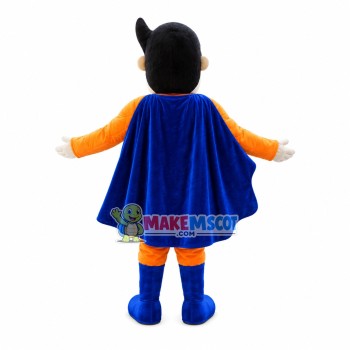 Orange Muscle Man Mascot Costume Orange Muscle Man Mascot Costume
