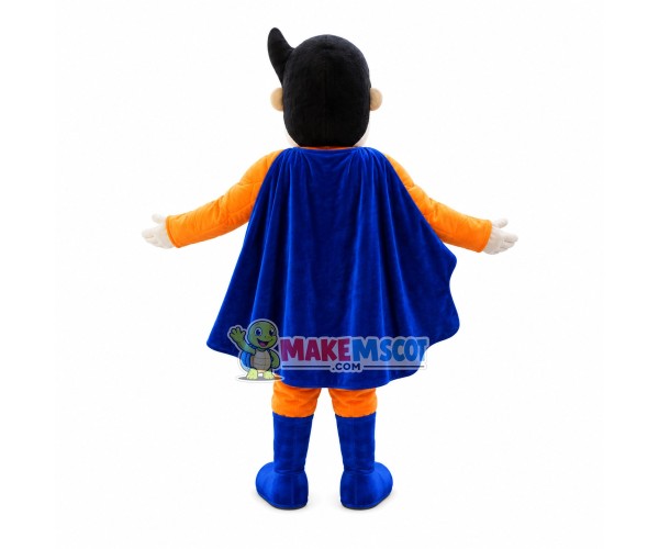 Orange Muscle Man Mascot Costume Orange Muscle Man Mascot Costume
