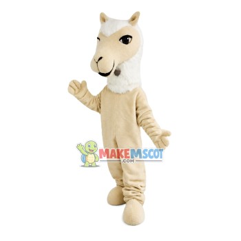 Standing Soft Alpaca Mascot Costume Standing Soft Alpaca Mascot Costume