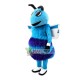 Long Fur Blue Bee Mascot Costume Long Fur Blue Bee Mascot Costume
