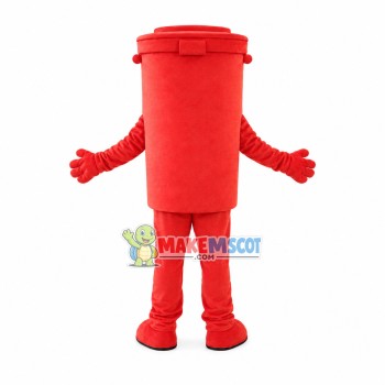 Red Plastic Cup With Lid Mascot Costume Red Plastic Cup With Lid Mascot Costume