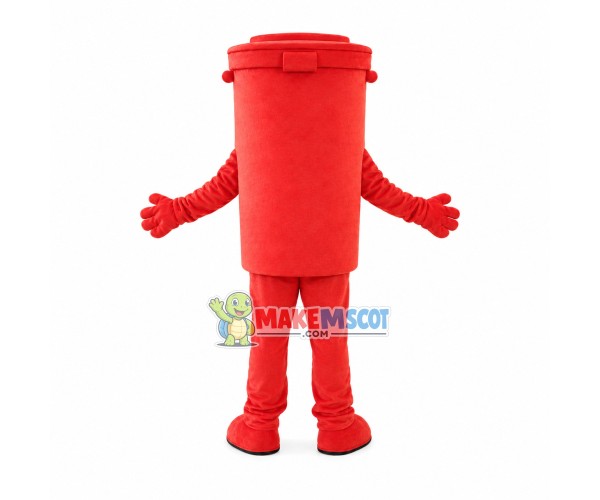 Red Plastic Cup With Lid Mascot Costume Red Plastic Cup With Lid Mascot Costume