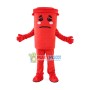 Red Plastic Cup With Lid Mascot Costume