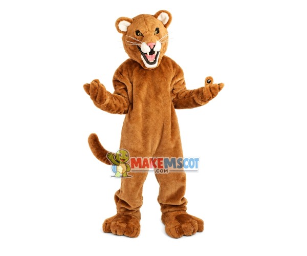 Forceful Power Tiger Mascot Costume Forceful Power Tiger Mascot Costume