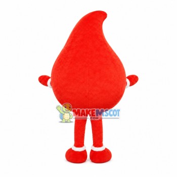 Red Water Drop Mascot Cartoon Costume Red Water Drop Mascot Cartoon Costume