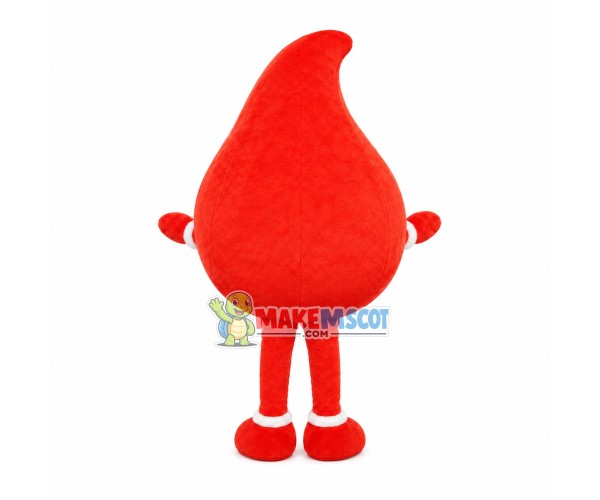 Red Water Drop Mascot Cartoon Costume Red Water Drop Mascot Cartoon Costume