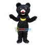 Furry Black Bear Mascot Costume
