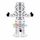Majestic White Tiger Mascot Costume Majestic White Tiger Mascot Costume