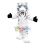 Majestic White Tiger Mascot Costume