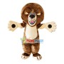 Cheerful Lion With Thick Mane Mascot Costume