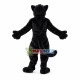 Powerful Black Wolf Mascot Costume Powerful Black Wolf Mascot Costume