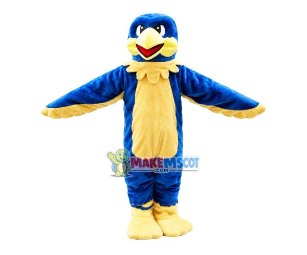 Flying Blue & Yellow Bird Mascot Costume